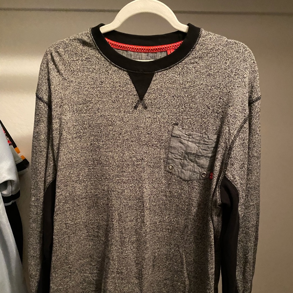 Gray Free Planet Crewneck Sweater